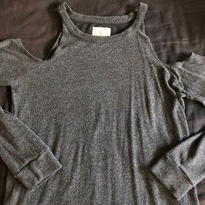 Cold Shoulder Lightweight Super Soft Sweater